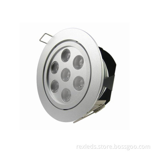 Low Voltage Outdoor Ip20 Led Down Light Fixtures, 650lm 7w Led Ceiling Light Fixtures